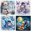 (Multi Style)Winter Window Bear-Full Embroidery 3 Strands 11CT Counted Cross Stitch-40*40CM