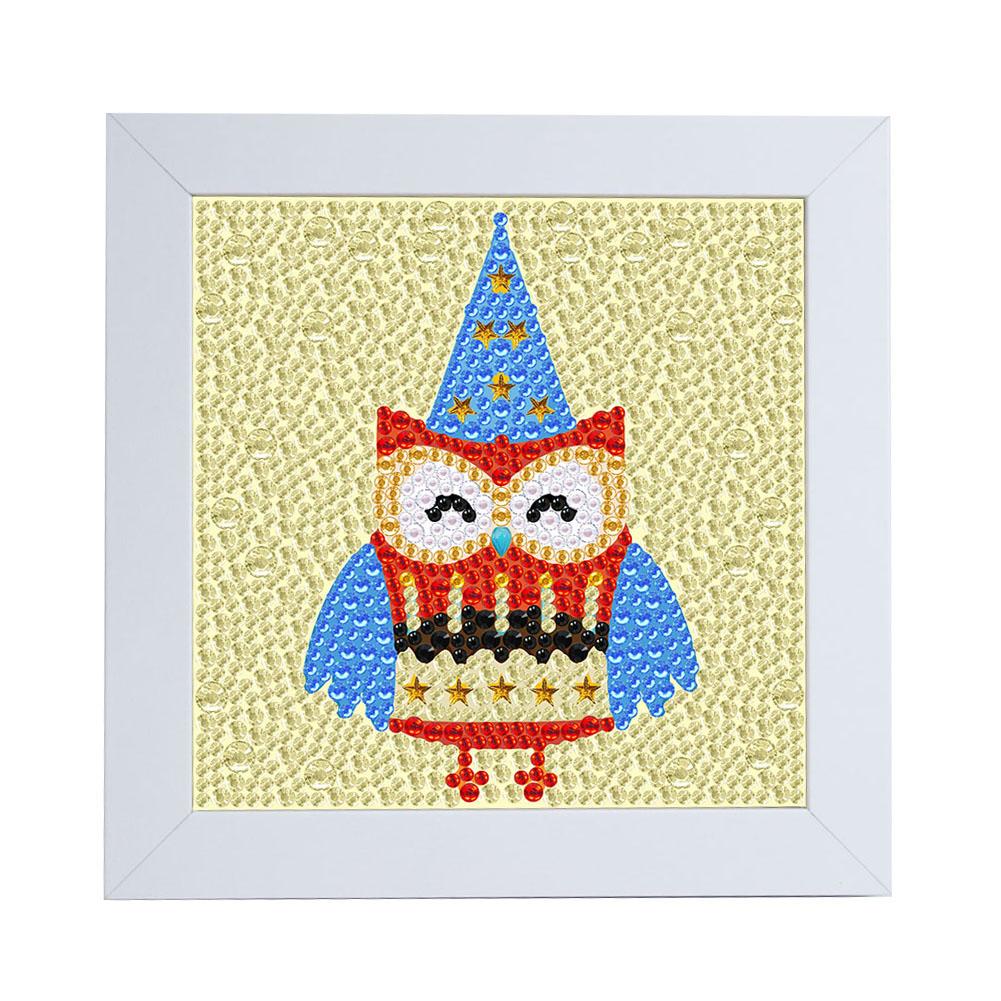 

15*15CM - Special Shaped Diamond Painting - Owl (With Frame), 501 Original