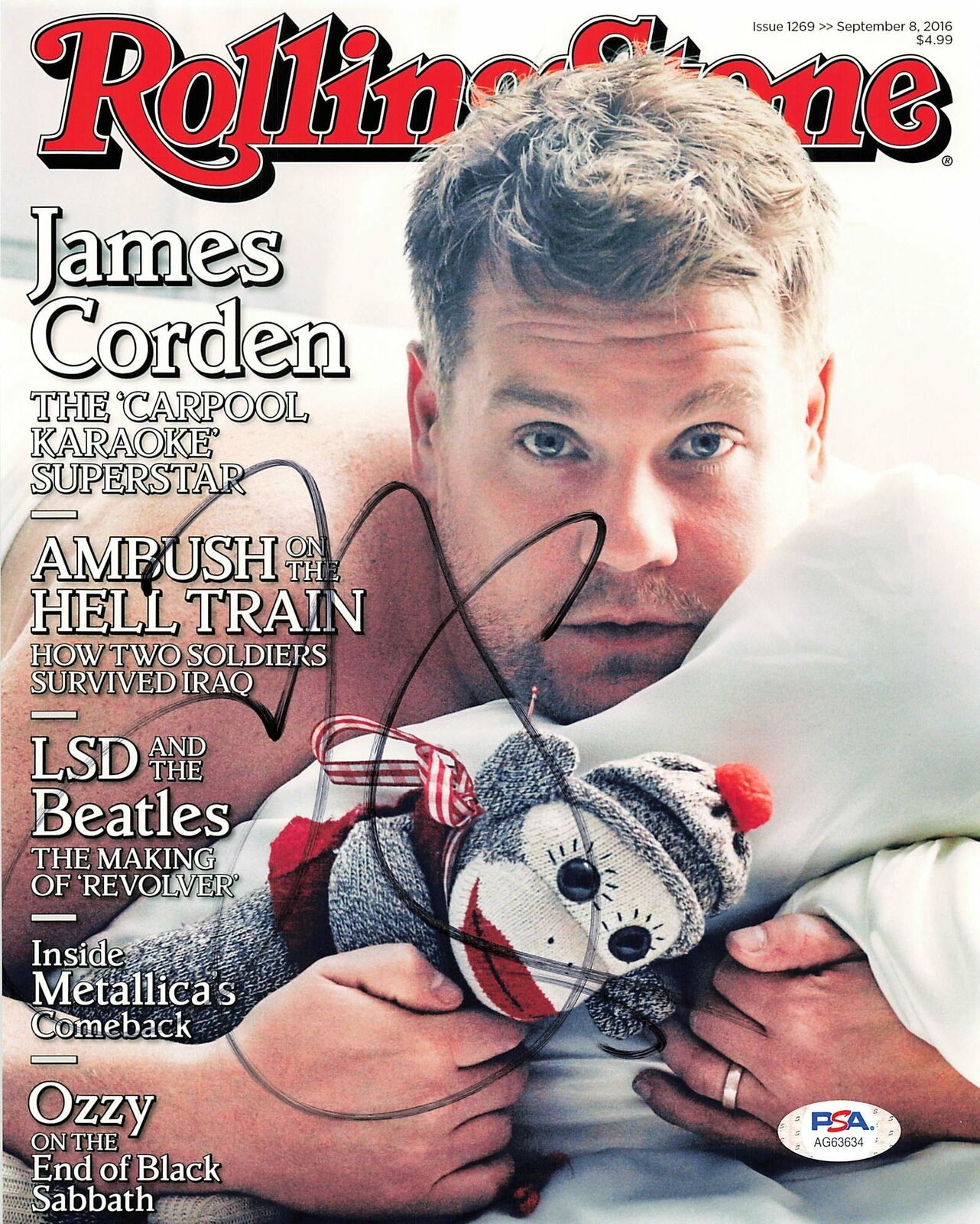 James Corden signed 8x10 Photo Poster painting PSA/DNA Autographed The Tonight Show