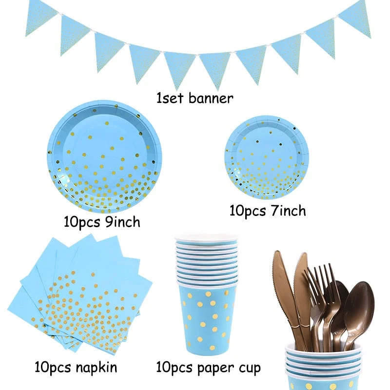 First Birthday Baby Boy Girl Party 1st Birthday Party Decoration Banner Balloons 1 One Year Old Party Baby Shower Decor Supplies