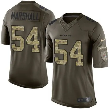 Broncos #54 Brandon Marshall Green Men's Stitched NFL Limited Salute To Service Jersey
