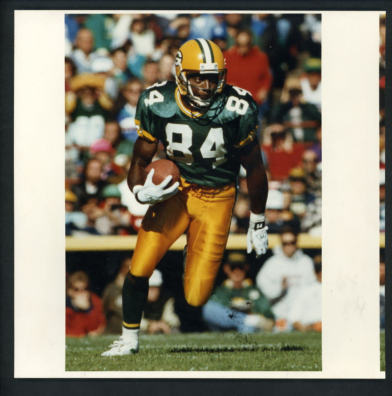 Sterling Sharpe Dec 15th 1992 Color Press Photo Poster painting Green Bay Packers