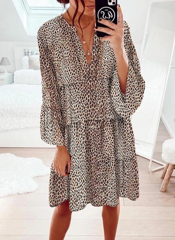 Keep up the Pace Leopard Print Dress--vocosishoes