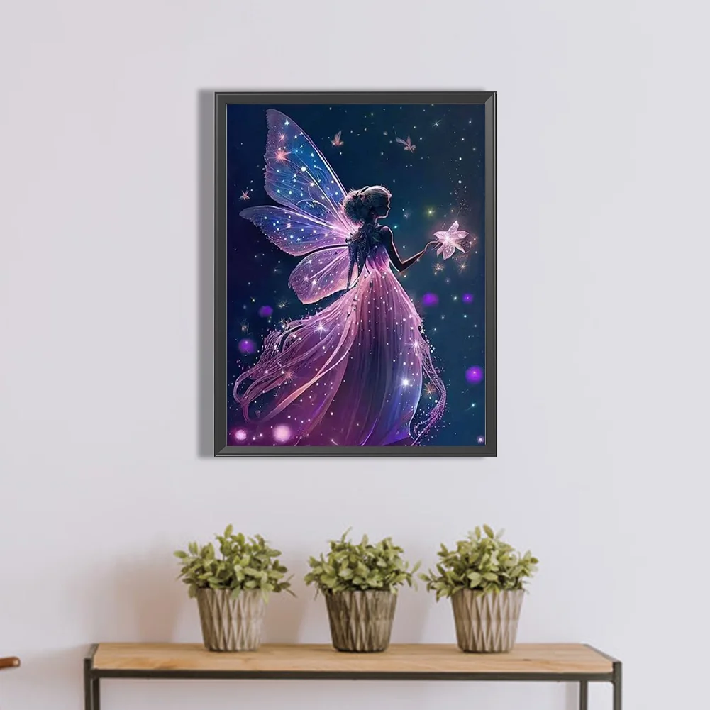 Diamond Painting - Full Round Drill - Butterfly Fairy(30*40cm)