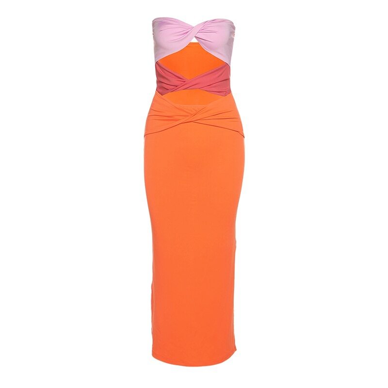 Nibber Vestidos Elegantes Para Mujer Solid Color Cutout Glamorous Dress Sexy Fashion Off-the-shoulder Elegant Slim Dress Women