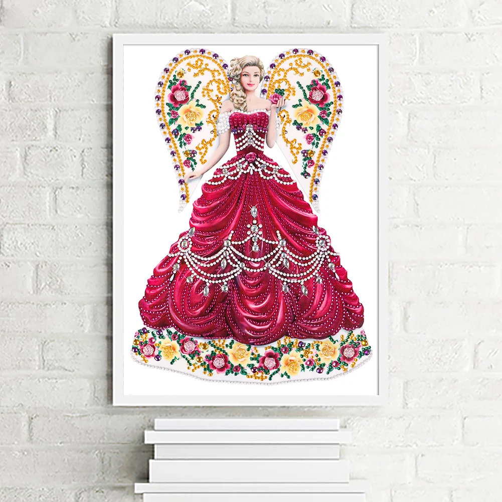 Diamond Painting - Special Shaped Drill - Wing Dress Beauty(30*40cm)