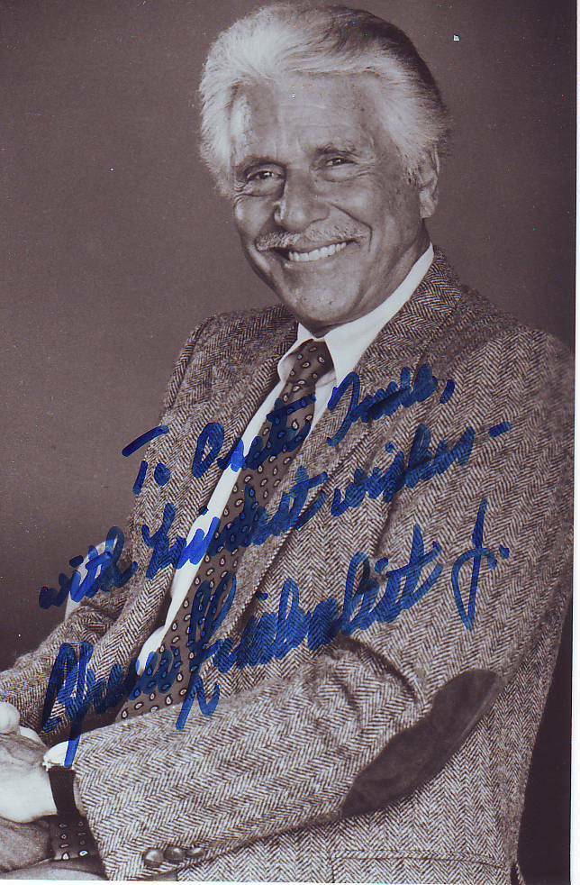 Efrem Zimbalist (11x17 cm) Original Autographed Photo Poster painting