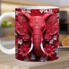 Tasse 3D imprimée éléphant