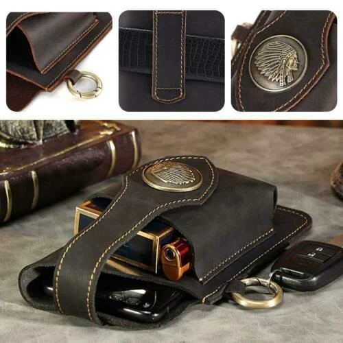 Multifunctional Leather Mobile Phone Bag