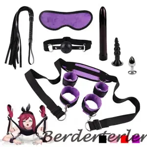 pornhint Pornhint Plush Handcuffs Strap Whip Eye Mask Rope Restraints Flirting Kits for Couples