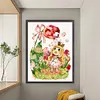 【Limited Stock Sale】Full Embroidery Cotton Thread 11CT Printed Girl and Tulips Cross Stitch 50x65cm tapestrymarket