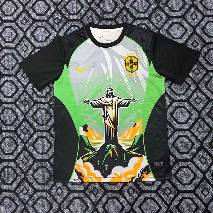 2026-27 Brazil Goddess Color-Blocked Green Jersey - Fan Edition