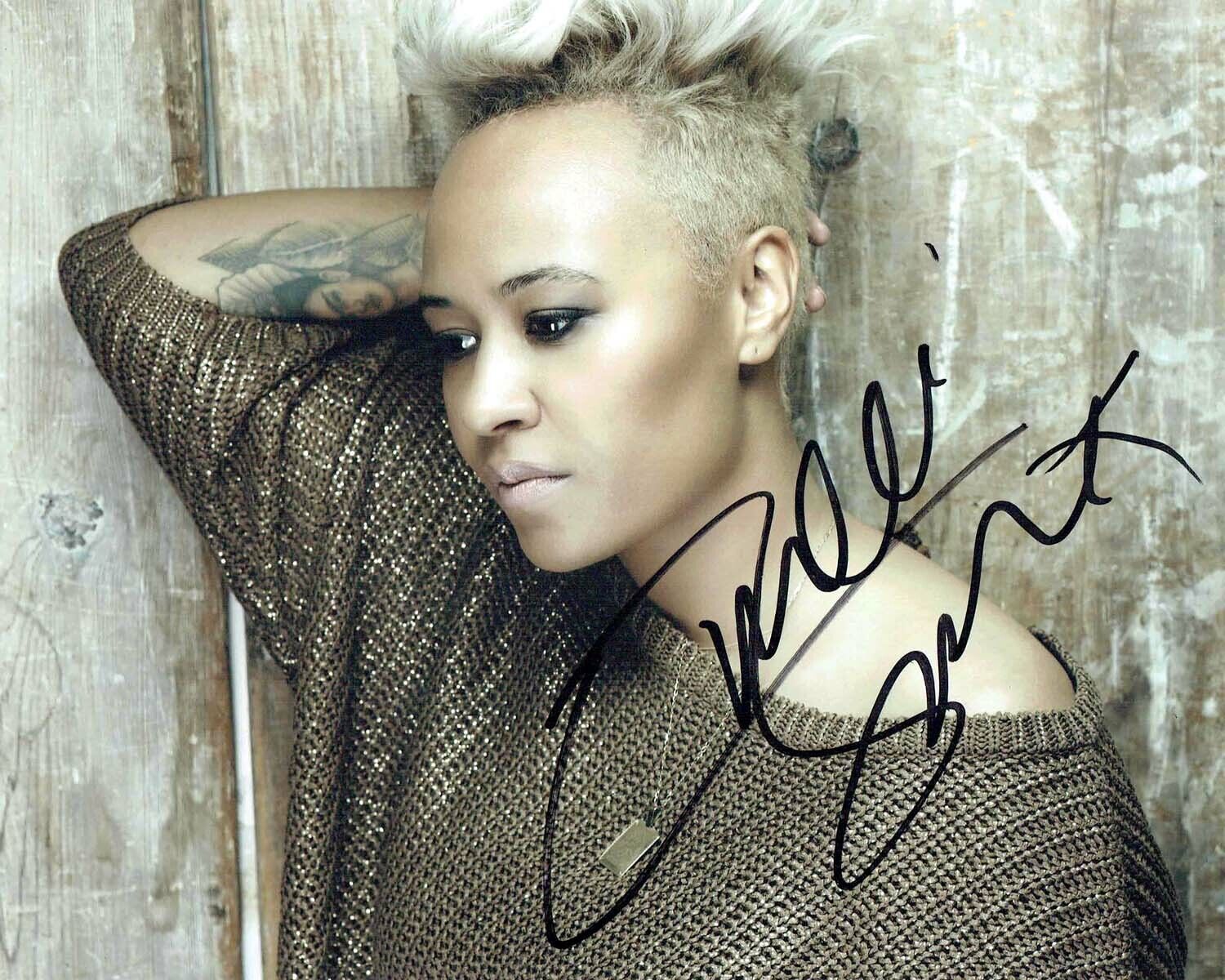 Emeli SANDE SIGNED Autograph 10x8 Photo Poster painting 1 AFTAL COA Scottish Singer Songwriter