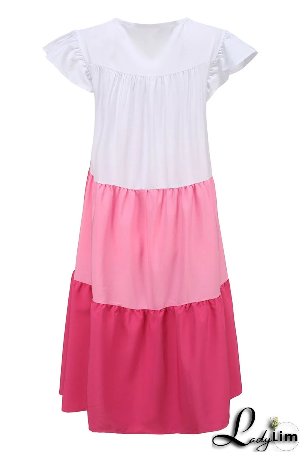 Green Casual Solid Split Joint O Neck A Line Dresses