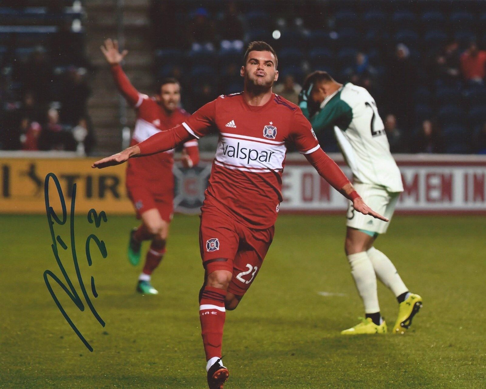 Nemanja Nikolic Signed 8x10 Photo Poster painting Chicago Fire SC MLS Soccer Autographed COA