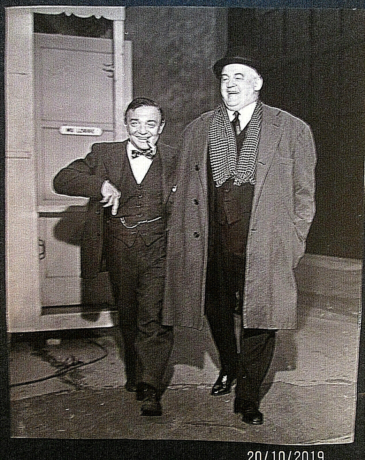 PETER LORRE & SYDNEY GREENSTREET (THE MASK OF DIMITRIOS ORIG,1944 RARE Photo Poster painting