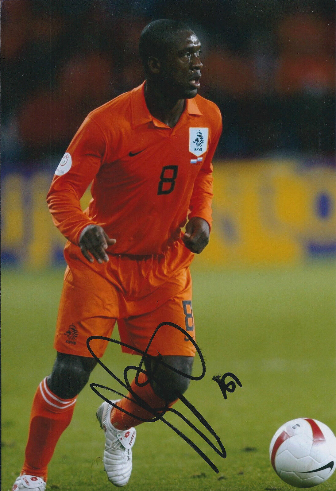 Clarence SEEDORF SIGNED Autograph 12x8 Photo Poster painting AFTAL COA Holland KNVB Genuine