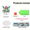 (US Only)2pcs Butterfly Fairy 2D Flat DIY Green Butterfly Fairy Hanging Diamond Art Kits