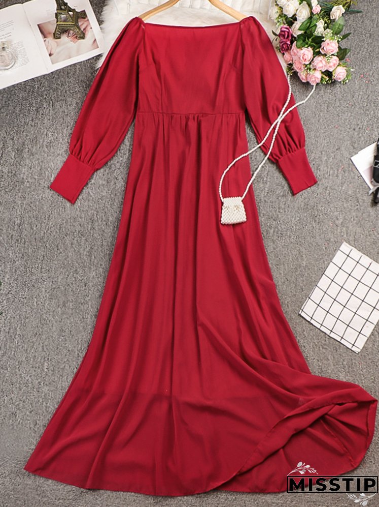 Temperament Fashion Sexy Chiffon Simple Evening Dresses