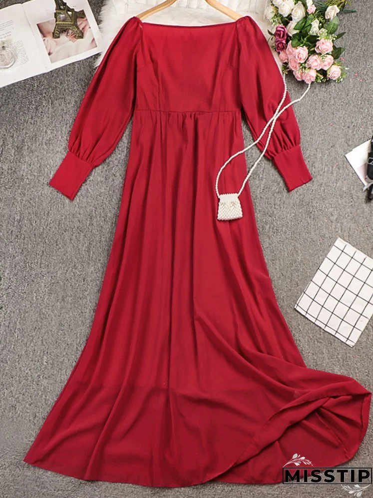 Temperament Fashion Sexy Chiffon Simple Evening Dresses