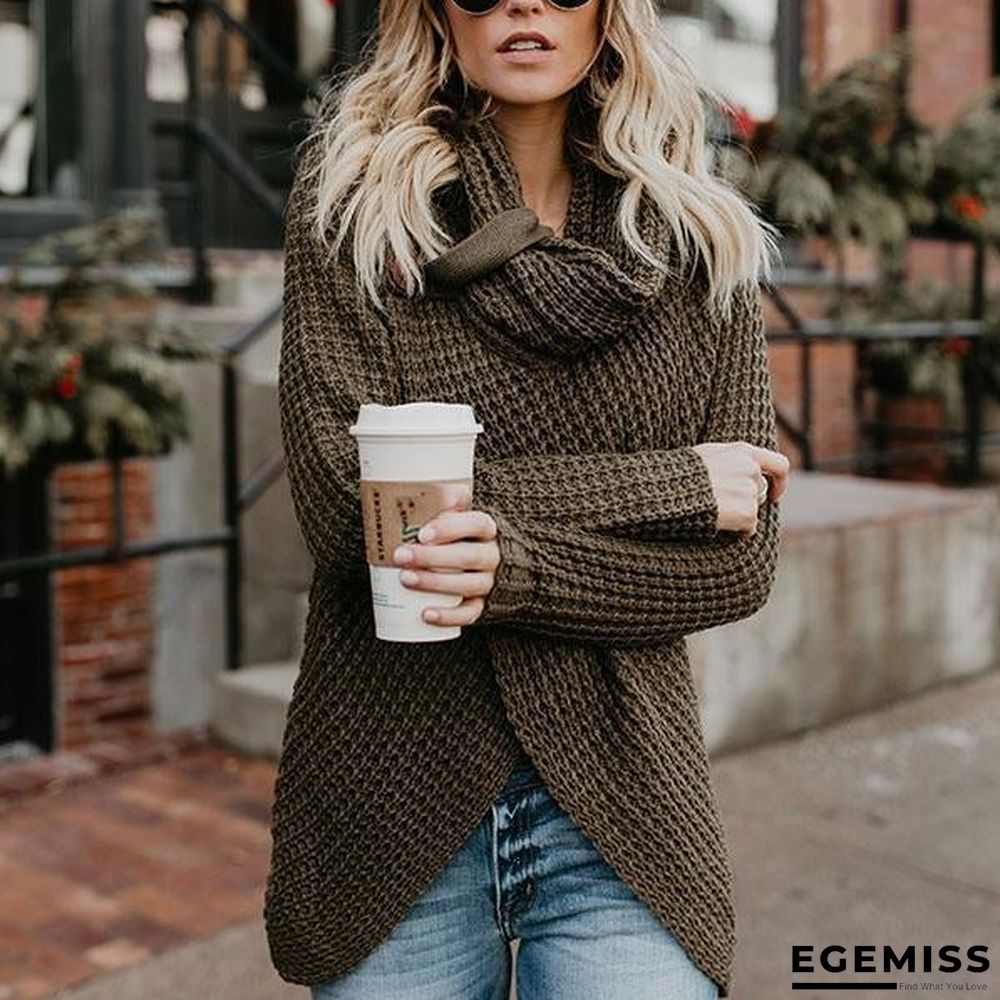 Casual Buttons Irregular Sweaters | EGEMISS