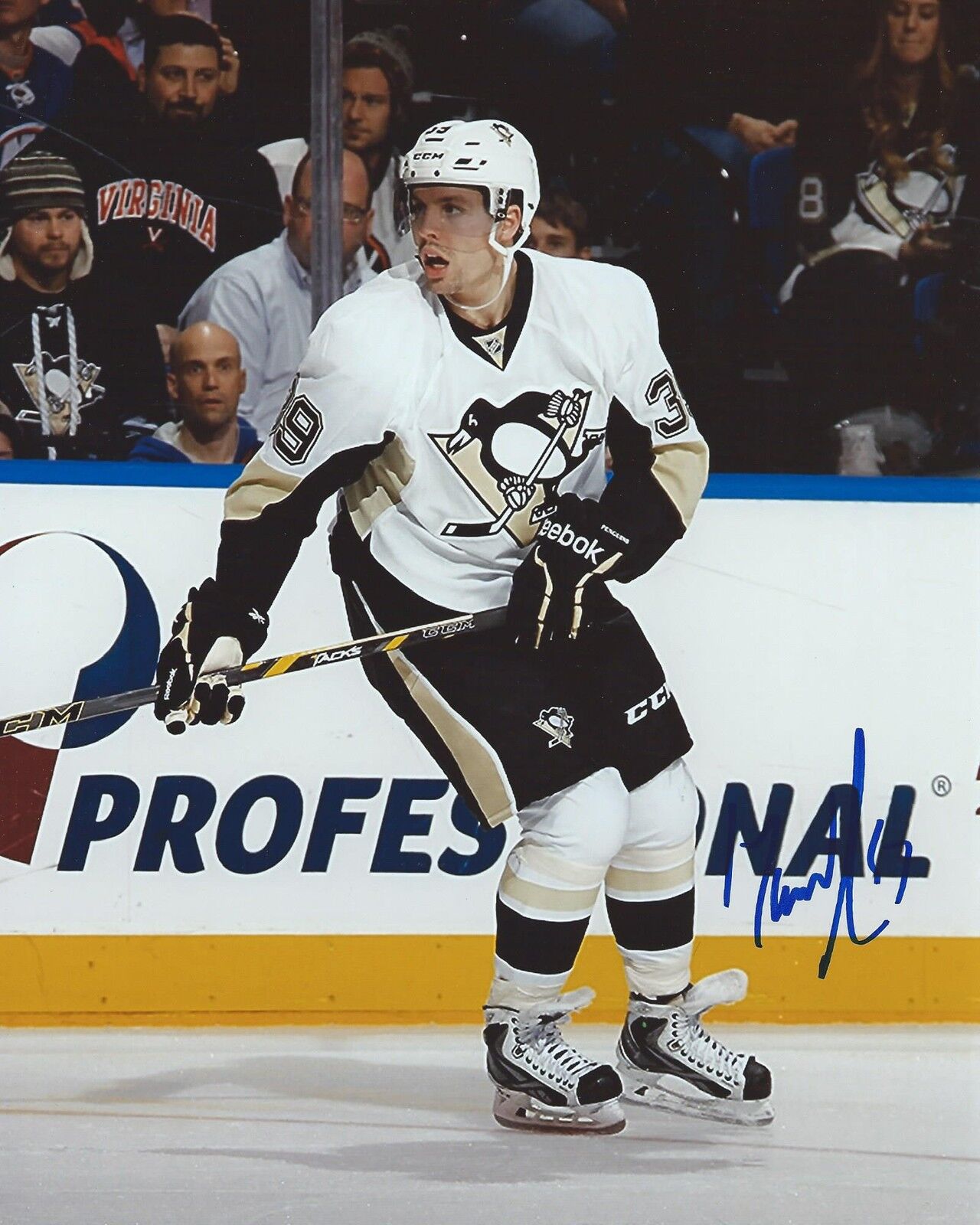 David Perron Signed 8×10 Photo Poster painting Pittsburgh Penguins Autographed COA