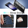 Wrist Band Phone Case for Samsung Galaxy S25 S24 Ultra S23 Plus A54 Matte Hard Case With Wrist Strap Phone Back Cover