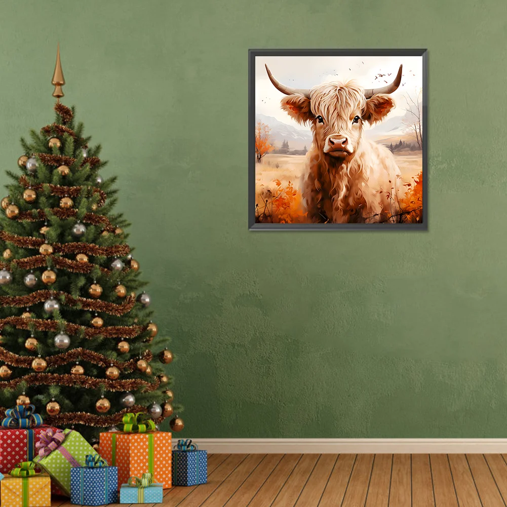 Diamond Painting - Full Round Drill - Highland Yak(Canvas|30*30cm)