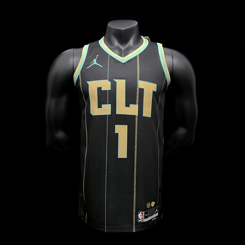 Maillot Charlotte Hornets 1 BALL NBA Basket Maillot De Fou, site maillot de foot pas cher