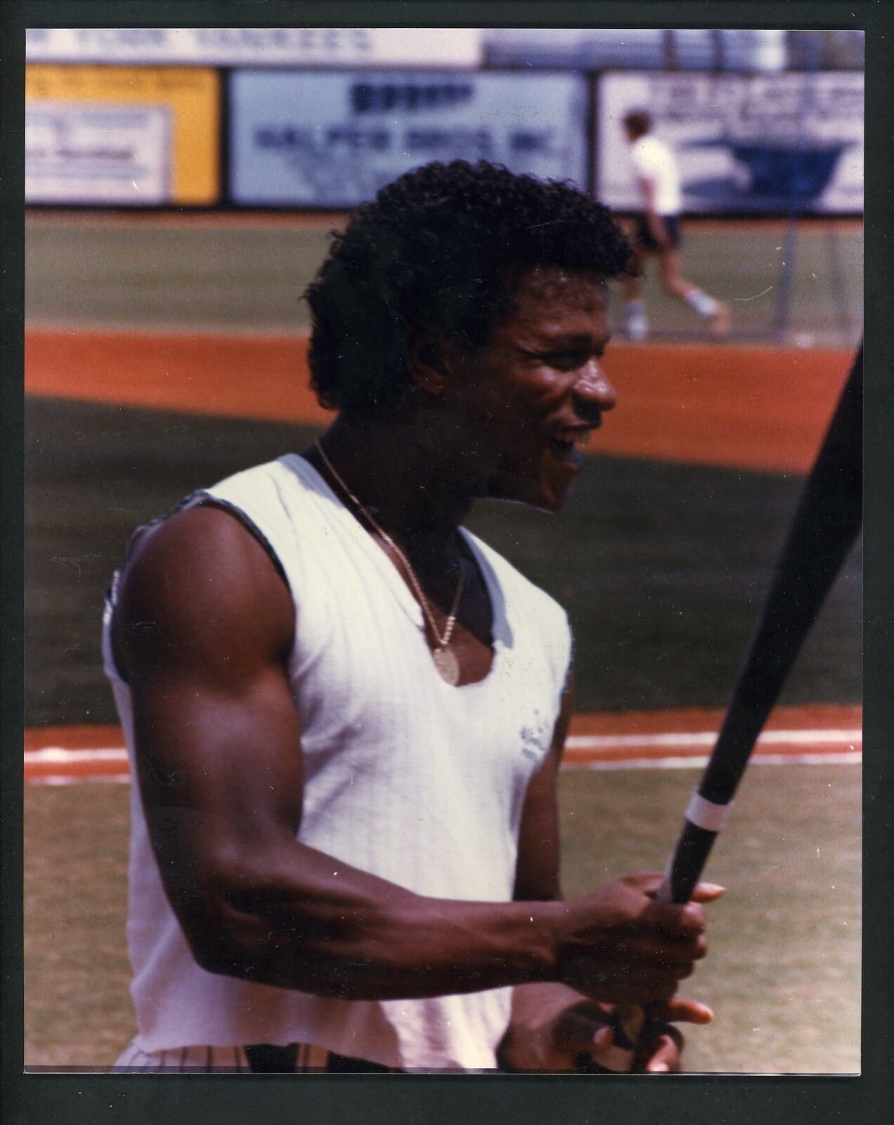 Rickey Henderson 1985 Spring Training Original 8 x 10 Photo Poster painting New York Yankees 1A