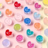 100PCS Colorful Smiley Heart Round Acrylic Beads DIY Jewelry