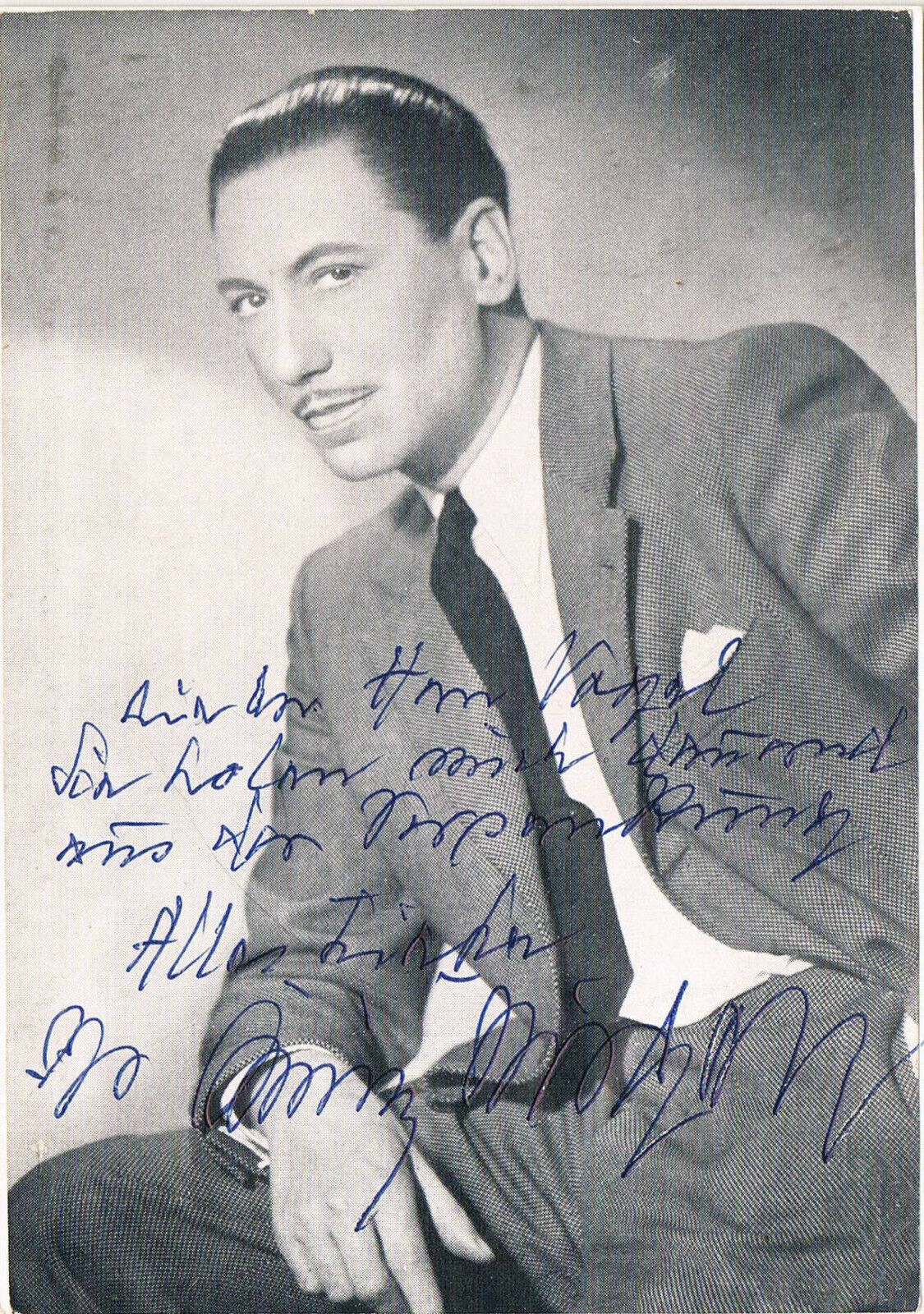 Willy Birgel 1891-1973 genuine autograph signed 4x6