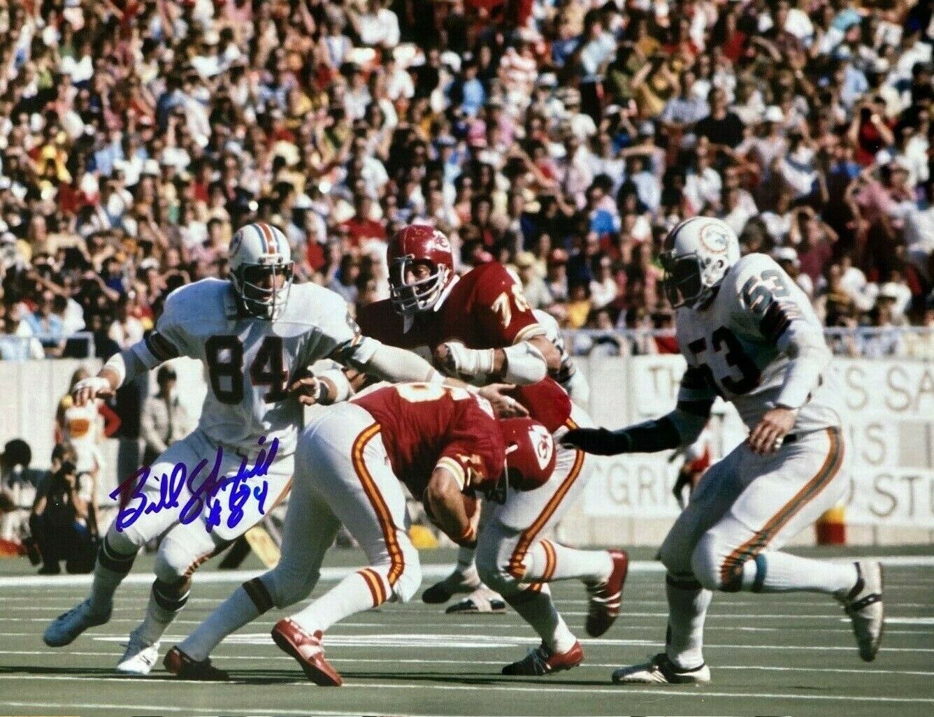 Bill Stanfill Autographed Signed 8x10 Photo Poster painting ( Dolphins ) REPRINT