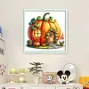 Gnome Hut-Partial 11CT Stamped Cross Stitch Bead Embroidery 36*36cm/14.17*14.17in tapestrymarket