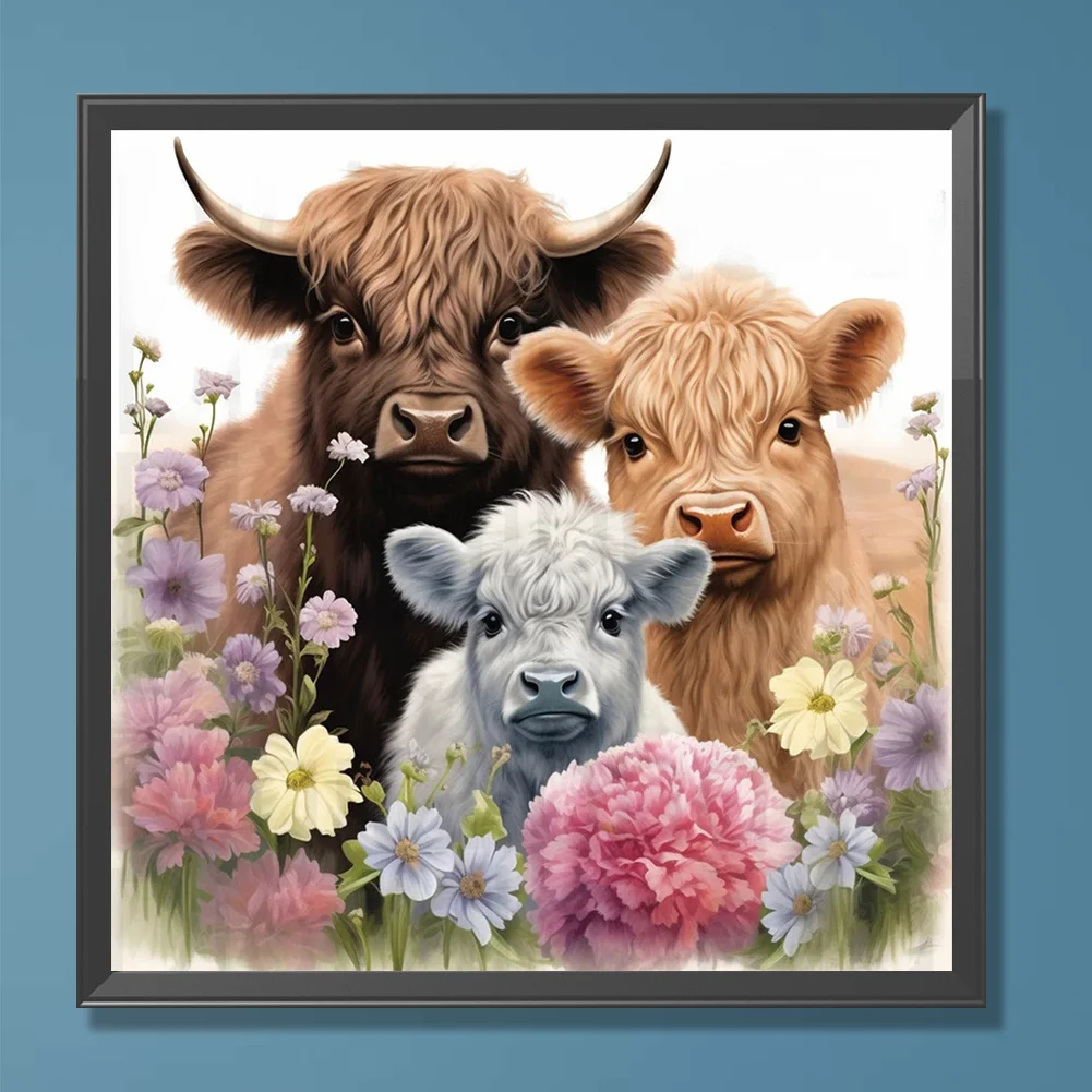 Diamond Painting - Full Round Drill - Yak&Lamb(Canvas|30*30cm)