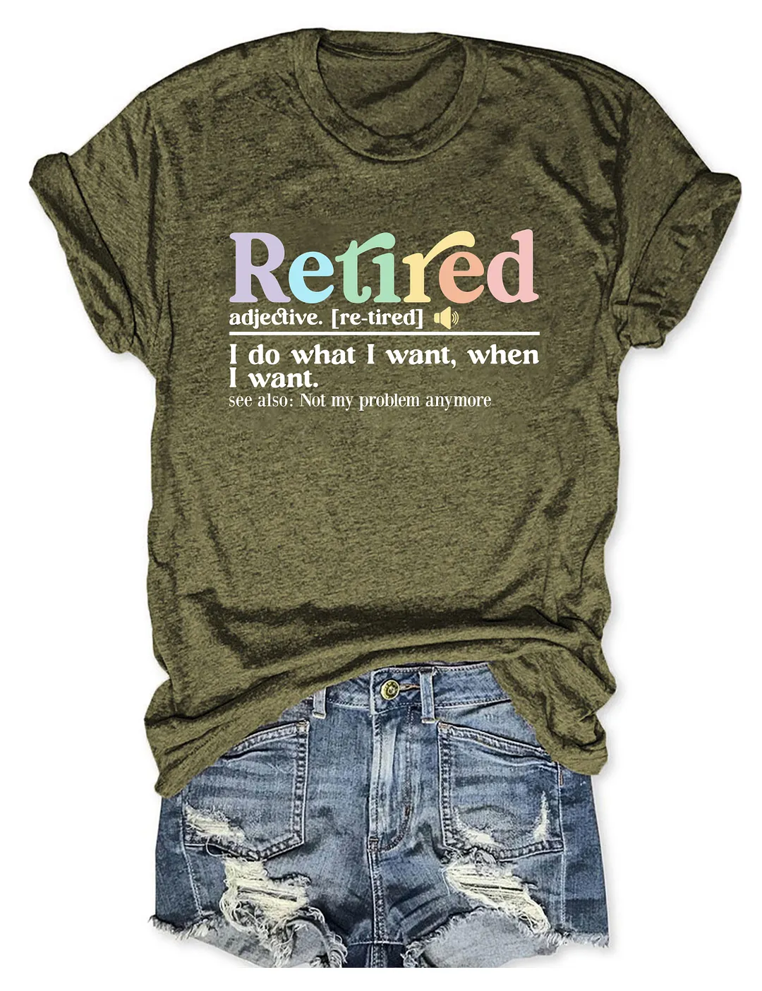 Retired Definition T-shirt