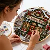 Xmas Shop 11CT 3 Strands DIY Stamped Cross Stitch Kit for Adults 45x45cm tapestrymarket