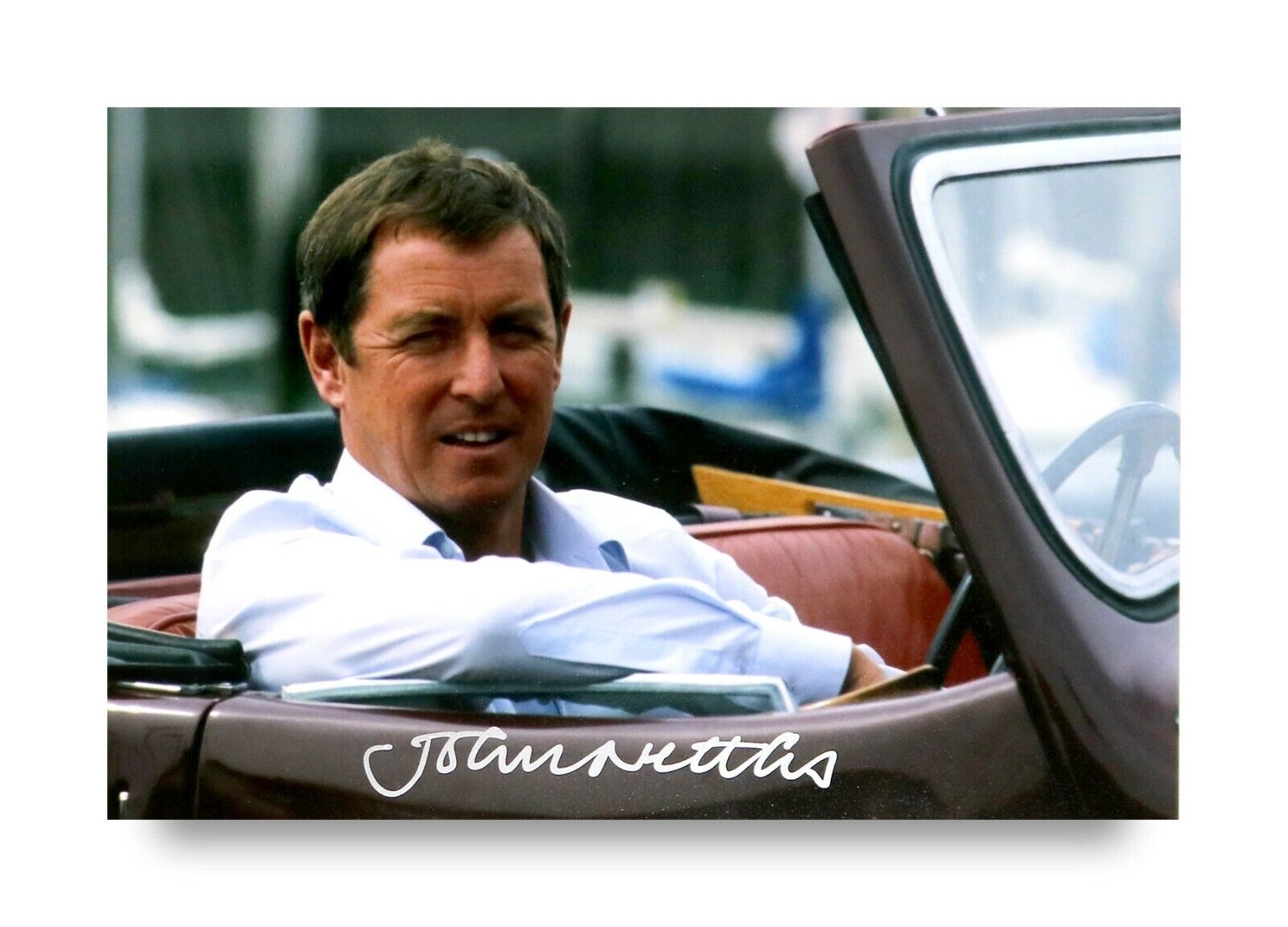 John Nettles Signed 6x4 Photo Poster painting Bergerac Midsomer Murders Genuine Autograph + COA