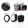 [All-Aluminum Alloy Lens Hood] Universal Adaptable Square Lens Hood Kit for Different Lens Diameters