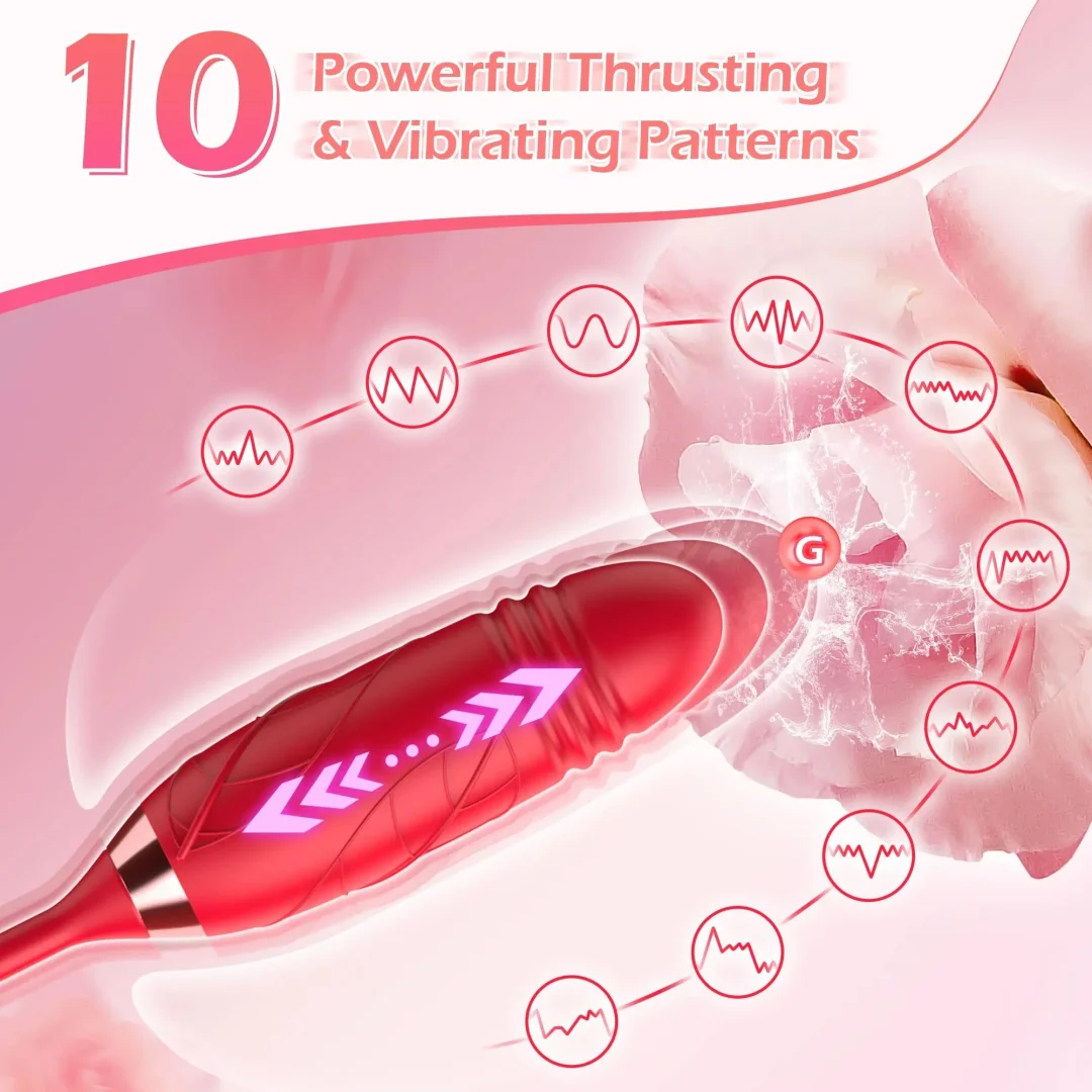 The Rose Toy With Mini Bullet Sucking Vibrator