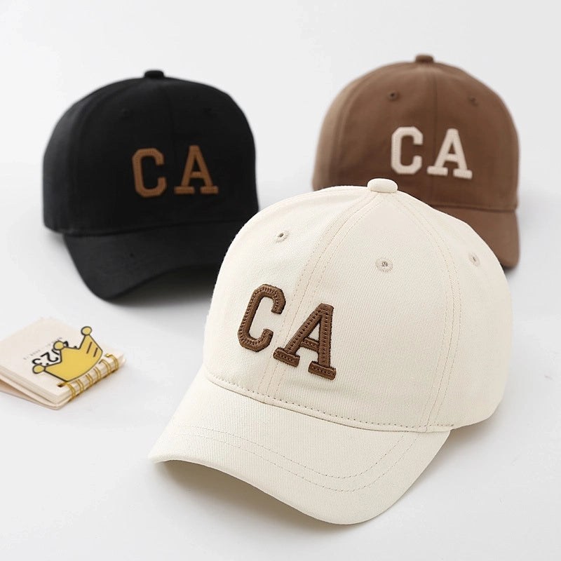 Korean Style Children’s Hat Spring Fashion Boys’ CA Letter Baseball Cap Baby Girl Casual Cap