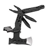 Foldable Multifunctional Axe Portable Axe Hammer Pocket Size Multitool Stainless Steel Tool for Outdoor Camping