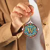 >SALE<A-Z 26 Letters Double Sided Special Shape Diamond Painting Keychain Pendant (W)