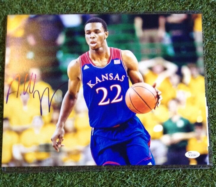 ANDREW WIGGINS ROOKIE AUTOGRAPH 12X16 Photo Poster painting JSA CERTIFIED VERY RARE  S/H