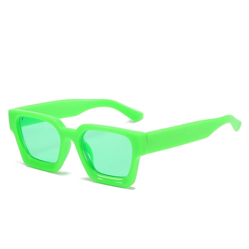 Minimalist Solid Color Pc Square Full Frame Women’s Sunglasses