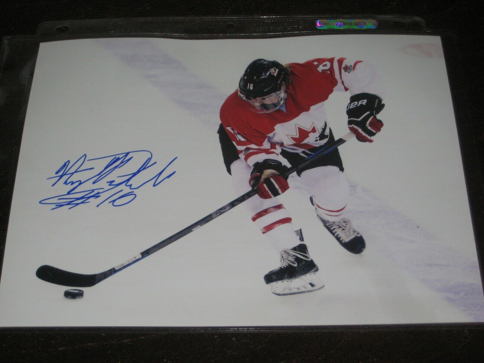 AMY POTOMAK autographed TEAM CANADA women 8X10 Photo Poster painting