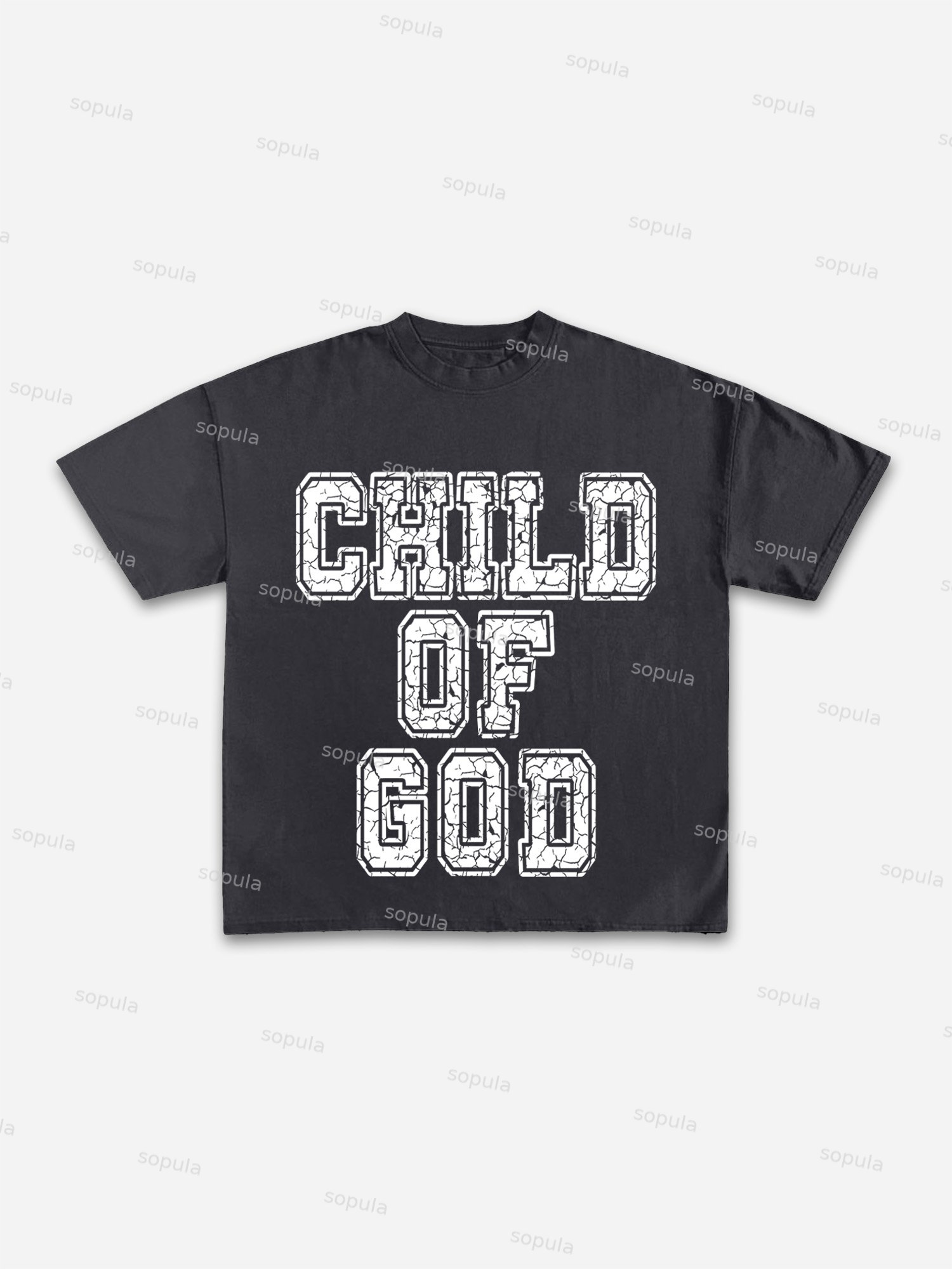 Child Of God Print Cotton T-shirt - SOPULA