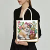 DIY Puppy Diamond Painting Shopping Bag