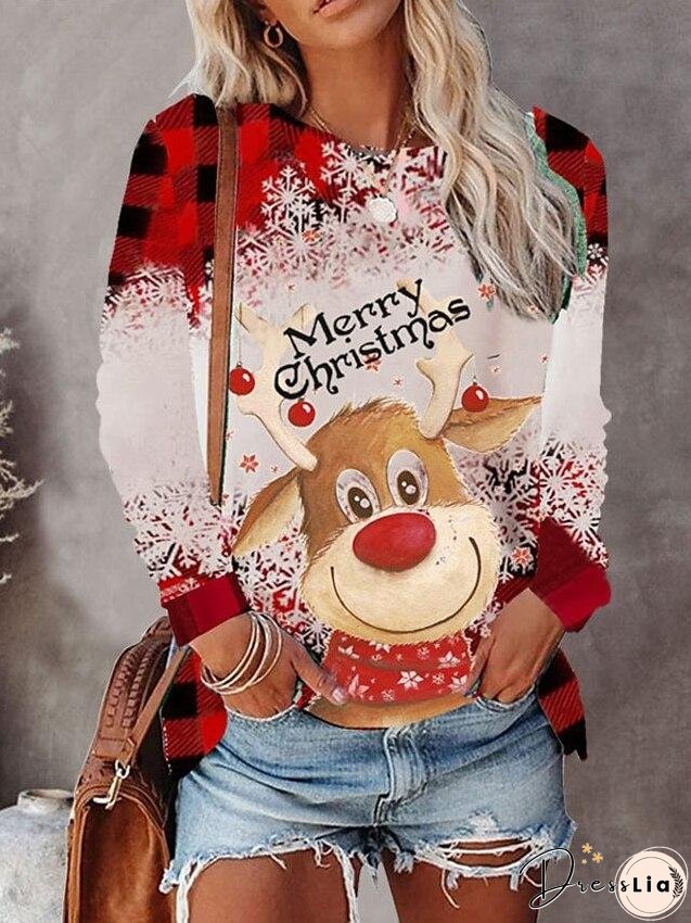 Ugly Christmas Shirt Women's Reindeer