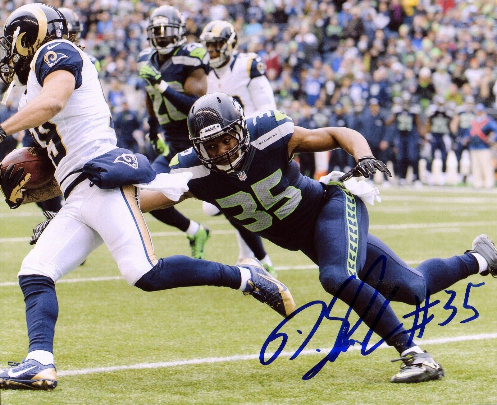 Deshawn Shead Seattle Seahawks Autographed Signed 8x10 Photo Poster painting CFS SB XLVIII Champ